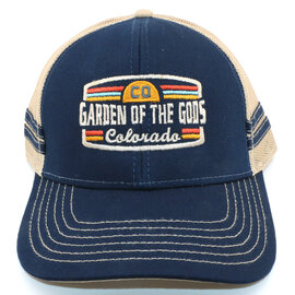 EMI SPORTSWEAR CAP-METL LODG GARDEN OF THE GODS NAVY