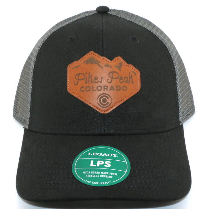 LEGACY CAP-BLK/DK GRY LPS W/ LEATHER PP