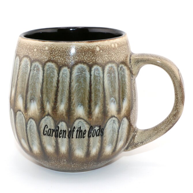American Gift Corp BOWL/MUG-Drip Glaze Ovals Garden of the Gods 18OZ ASST