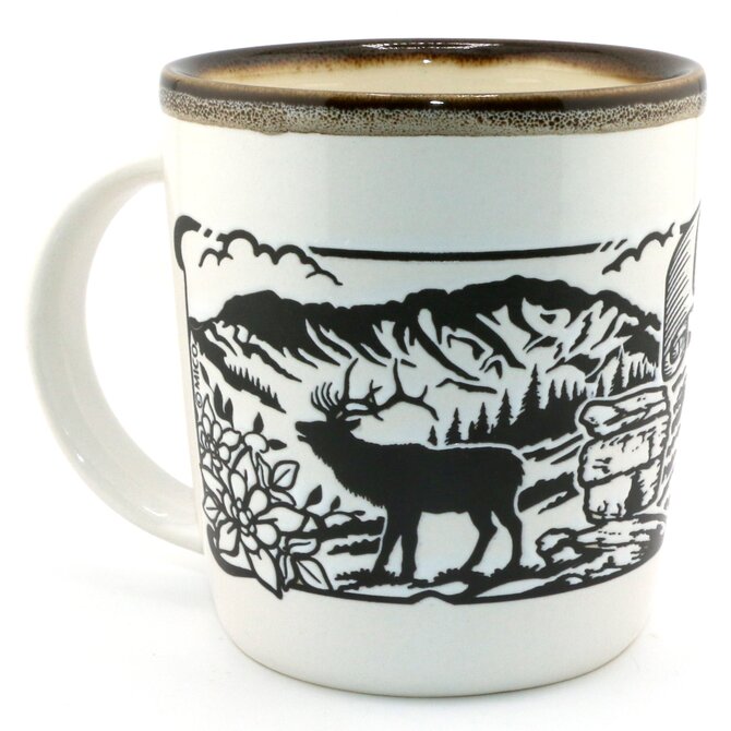 Monterey MUG-Elk Brown/White Garden of the Gods Sign Colorado