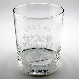 Carson Inc Rocks Glass - Life's An Adventure Colorado