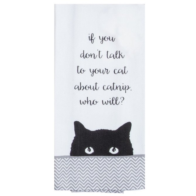 Kay Dee Designs Tea Towel - Purr Catnip