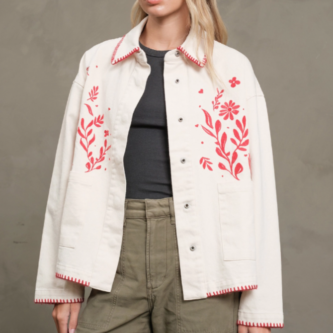 RAISONNEL Jacket - Floral Embroidered