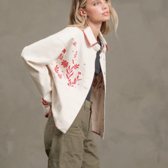 RAISONNEL Jacket - Floral Embroidered