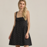 RAISONNEL Dress - Polka Dot Button Down Mini