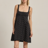 RAISONNEL Dress - Polka Dot Button Down Mini