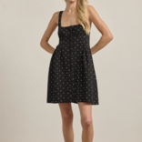 RAISONNEL Dress - Polka Dot Button Down Mini