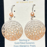 ADAJIO LEFT HAND STUDIOS Earring - Mandala Ombre Pinks