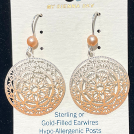 ADAJIO LEFT HAND STUDIOS Earring - Mandala Ombre Pinks