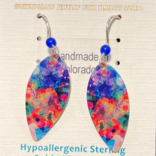 ADAJIO LEFT HAND STUDIOS Earring - Colorful Tie Dye