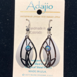 ADAJIO LEFT HAND STUDIOS Earring - Slate Grey/White