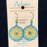 ADAJIO LEFT HAND STUDIOS Earring - Mandala Yellow/Green/Blue