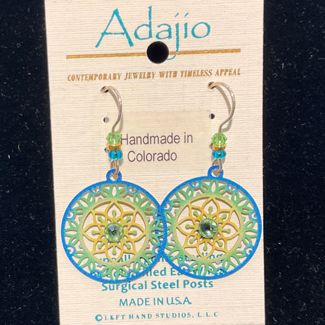 ADAJIO LEFT HAND STUDIOS E-MANDALA YLLW/GRN/BLUE