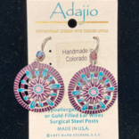 ADAJIO LEFT HAND STUDIOS Earring - Blue/Purple Large Round