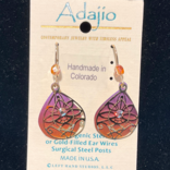 ADAJIO LEFT HAND STUDIOS Earring - Gold Filigree Drop/Ombre