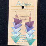 ADAJIO LEFT HAND STUDIOS Earring - 5 Part/Amethyst Triangles