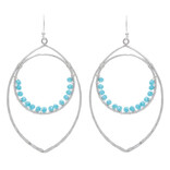 Rain Jewelry Collection Earring - Ellipse Bead Circle
