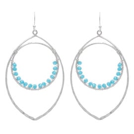 Rain Jewelry Collection Earring - Ellipse Bead Circle