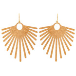 Rain Jewelry Collection Earring - Fan Spikes Hammered