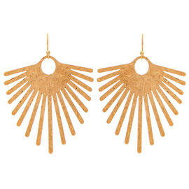 Rain Jewelry Collection Earring - Fan Spikes Hammered