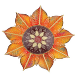 Regal Art And Gift Wall - Henna Floral 22"