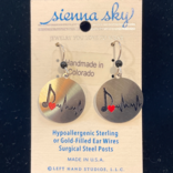SIENNA SKY BY LEFT HAND Earring - Heartbeats Round