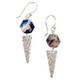 Anju Jewelry Earring - Sodalite/Silver Faceted