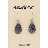NATURE CAST METALWORKS Earring - Mountain Teardrop