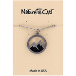 NATURE CAST METALWORKS Pendant - 2 Peaks 18"