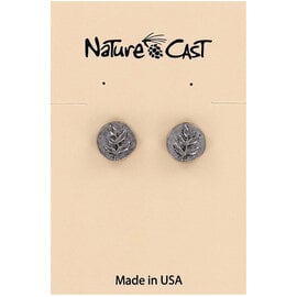 NATURE CAST METALWORKS Earring - Branch Round Post