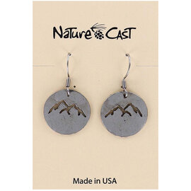 NATURE CAST METALWORKS Earring - Mountain Peaks Cutout
