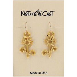 NATURE CAST METALWORKS Earring - Daisy Gold