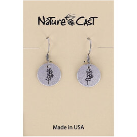 NATURE CAST METALWORKS Earring - Sprig Small Round