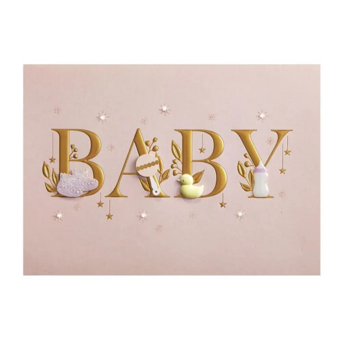 NIQUEA.D BY AVANTI Card - Baby Lettering Girl