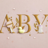 NIQUEA.D BY AVANTI Card - Baby Lettering Girl