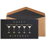 NIQUEA.D BY AVANTI Card - Row of Martinis on Black