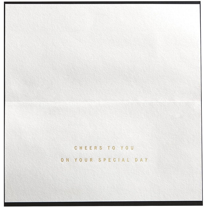 NIQUEA.D BY AVANTI Card - Row of Martinis on Black