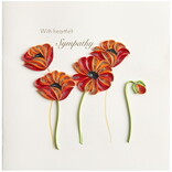 NIQUEA.D BY AVANTI Card - Poppies Quilled Sympathy