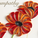 NIQUEA.D BY AVANTI Card - Poppies Quilled Sympathy
