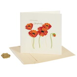 NIQUEA.D BY AVANTI Card - Poppies Quilled Sympathy