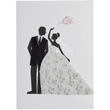 NIQUEA.D BY AVANTI Card - Bride & Groom w/Flowers