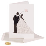 NIQUEA.D BY AVANTI Card - Bride & Groom w/Flowers