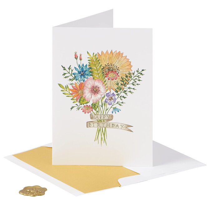 NIQUEA.D BY AVANTI Card - Tatoo Wildflower Bouquet Bday
