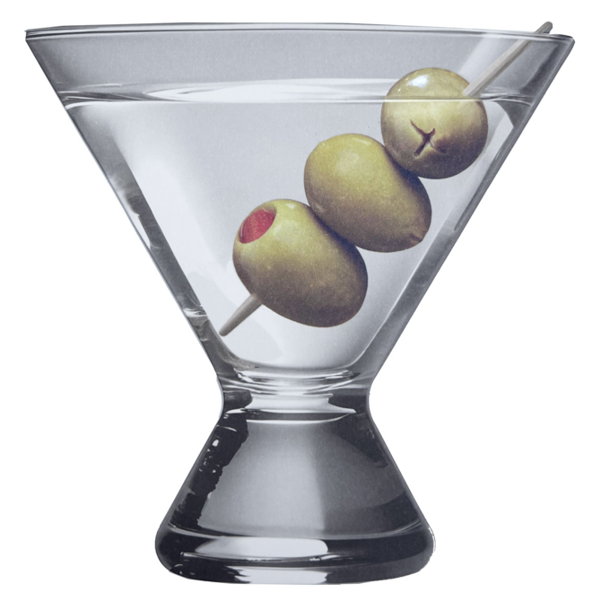 NIQUEA.D BY AVANTI Card - Martini Die Cut Bday