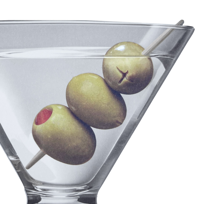 NIQUEA.D BY AVANTI Card - Martini Die Cut Bday