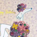 NIQUEA.D BY AVANTI Card - Poodle Birthday Quilled