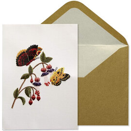 NIQUEA.D BY AVANTI Card - Butterflies Embroidered Blank