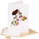 NIQUEA.D BY AVANTI Card - Butterflies Embroidered Blank