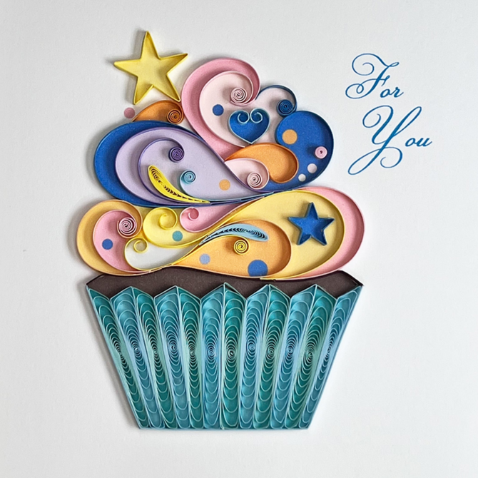 NIQUEA.D BY AVANTI Card - Bday Cupcake Quilled