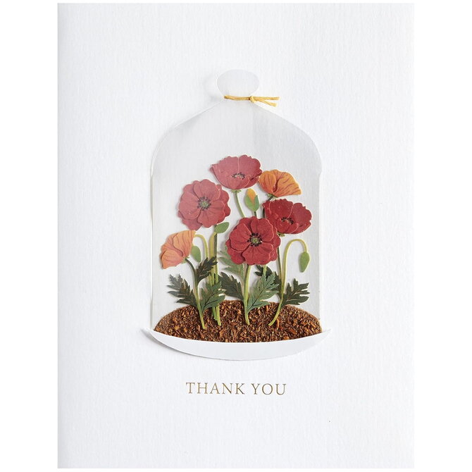 NIQUEA.D BY AVANTI Card - Thank You Flowers in Cloche
